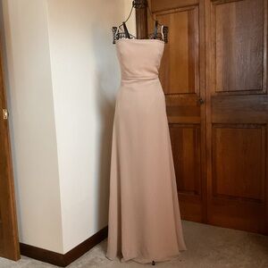 Wtoo Spaghetti strap Floor-Length Wedding Dress - skin beige, 10